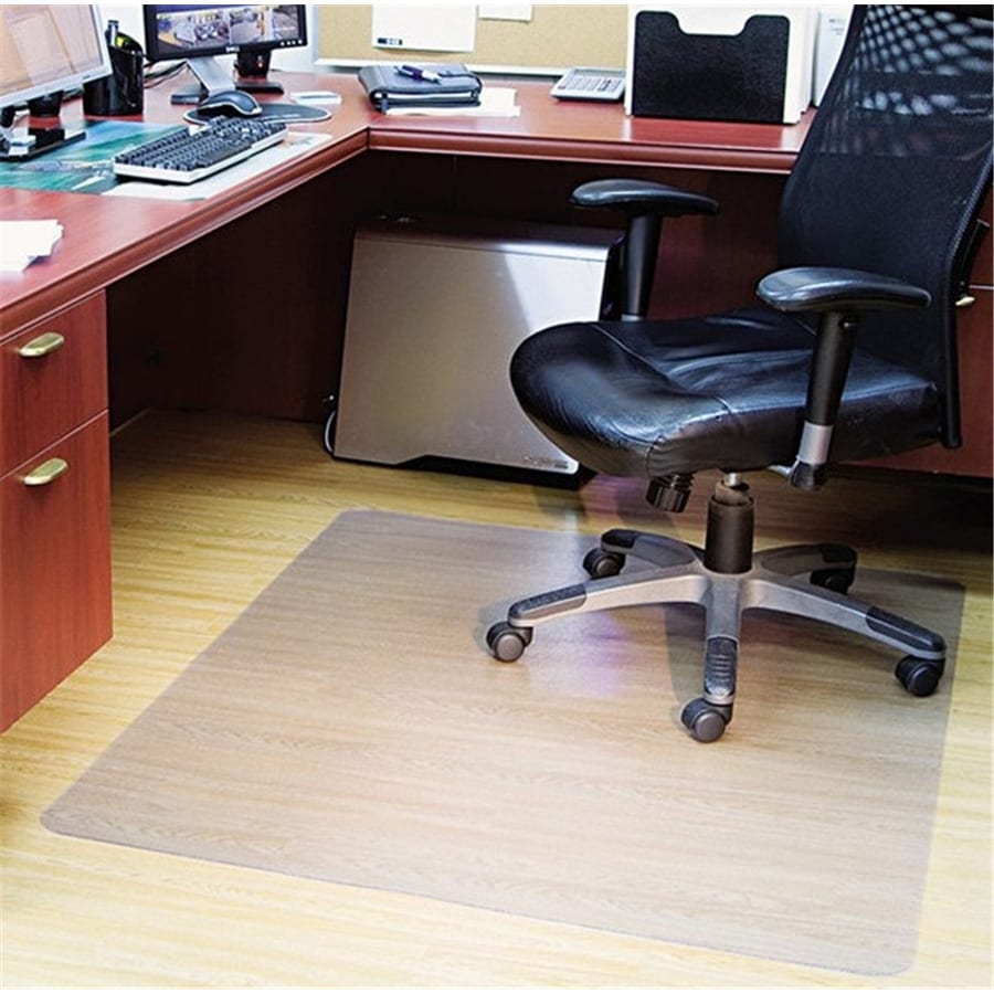 Direct Wicker Premium Clear Rectangle 47 in. x 29 in. PVC Carpet Heavy Duty Office Chair Mat