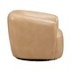 preview thumbnail 4 of 9, Liberty Furniture Donovan Leather Upholstered Swivel Accent Chair - Tan - Width 36" x Depth 33" x Height 28"