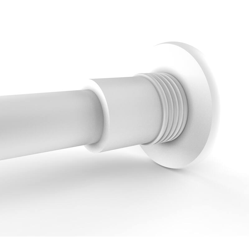 Shower Curtain Rod Brackets - Matte White