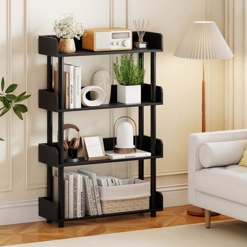 Costway 1/2 PCS 4-Tier Bookshelf with Anti-Tipping Kit Industrial - See Details