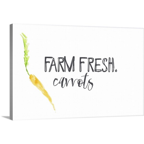 "Farm Fresh Carrots II" Canvas Wall Art