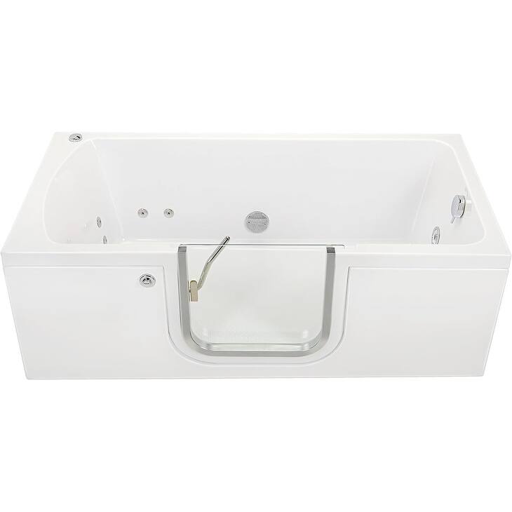 Ella Laydown 32x72 Soaking Walk in Bathtub - Right Door - Hydro Massage