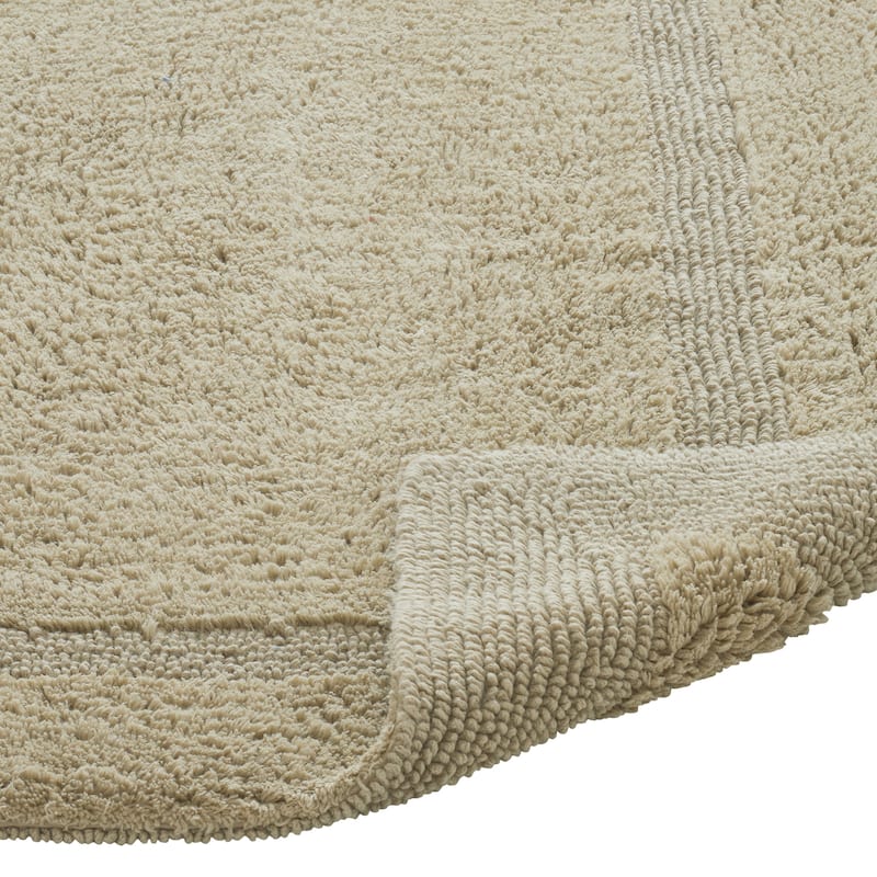 Better Trends Bath Rugs 100% Cotton Reversible Highly Water Absorbent Bathroom Rug for Shower, Sink, Bath Mats - Lux Collection