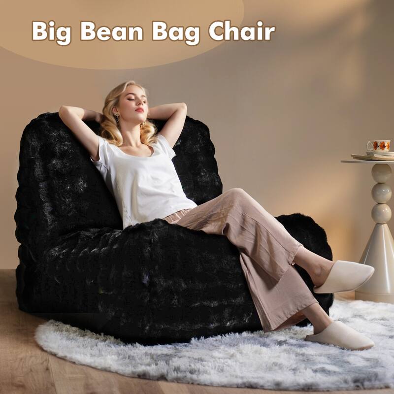 XIZZI Bean Bag Chair for Living Room Soft Plush Lounge Seating