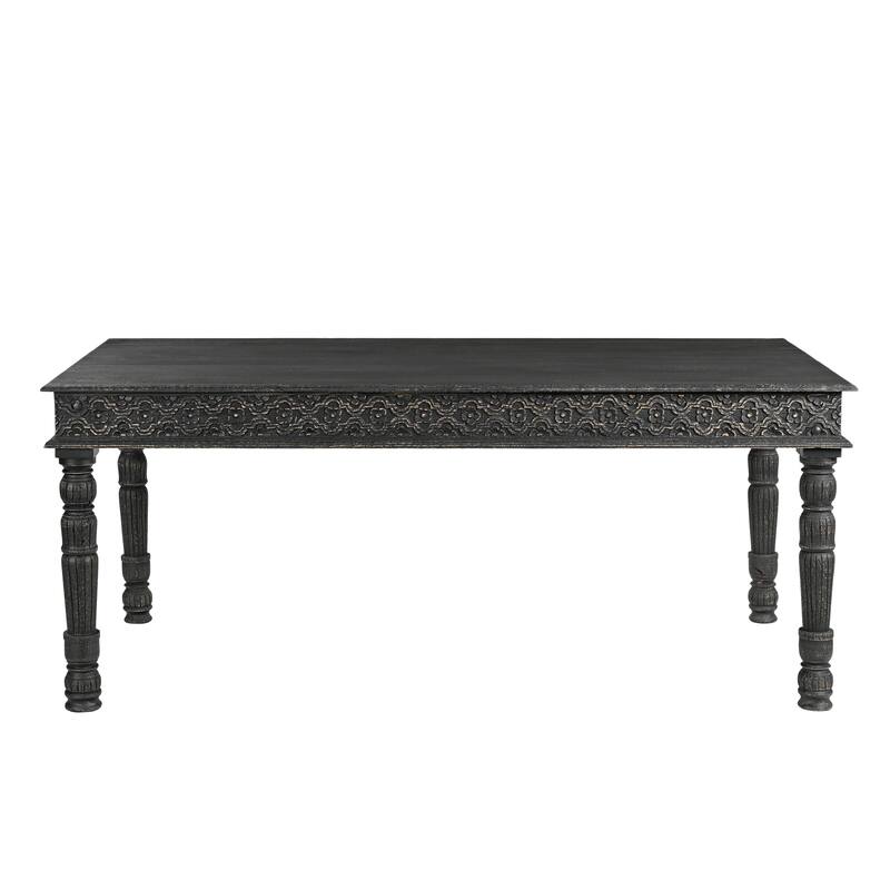 Milton Carved Solid Wood Dining Set