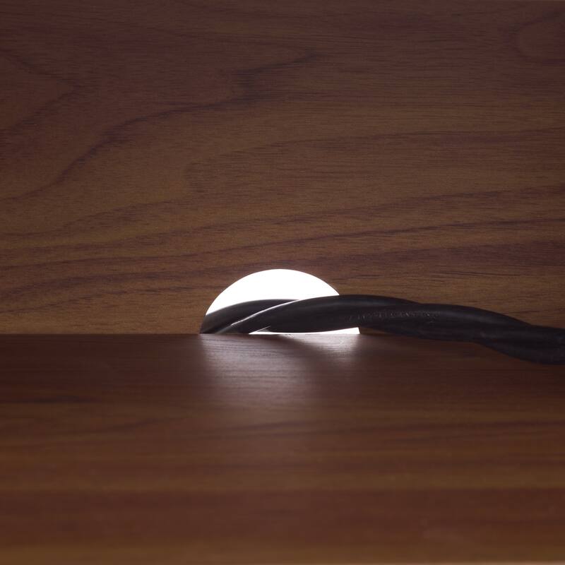 SAFAVIEH Home Ilyum 2-Shelf Tambour Doors Sideboard/Media Stand - 55"W x 16"D x 20"H