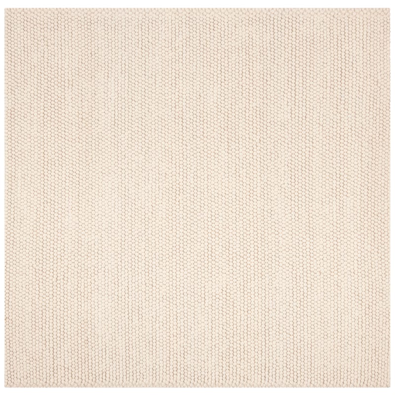 SAFAVIEH Handmade Natura Gonnie Wool Rug - 5' Square - Ivory