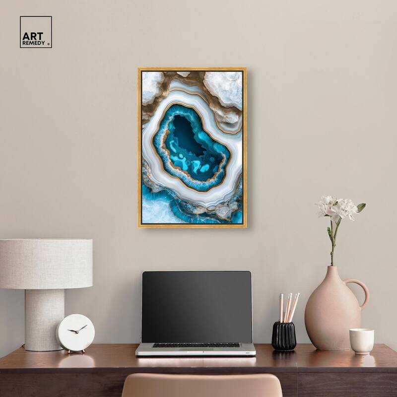 Gilded Geode Eye III Canvas by Art Remedy