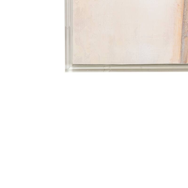 Canvas Wall Art Wood Frame Abstract Textured Design - 40" Multi