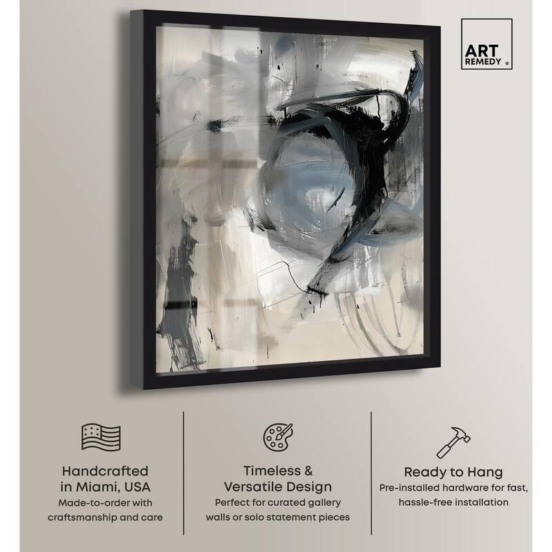 Scribbled Energy II Shadowbox by Art Remedy