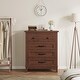 preview thumbnail 20 of 18, 4 Dresser for Bedroom, 34.8" Tall Vertical Drawer Dresser with Large Storage, Freestanding Wooden Closet Chest