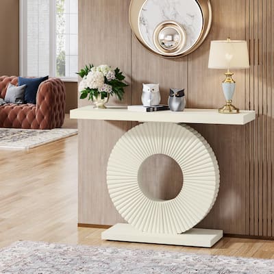 40 inches Modern Console Table Entryway Sofa Accent Table for Living Room