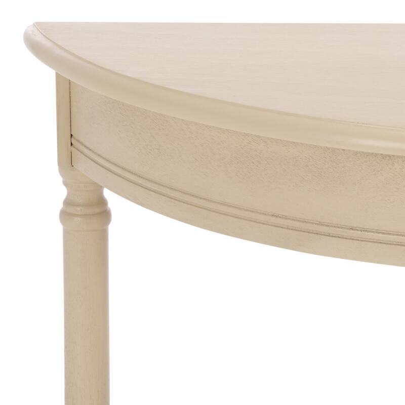 SAFAVIEH Veva Half Moon Console Table - 28" W x 11.8" L x 28" H - 28"W x 12"D x 28"H