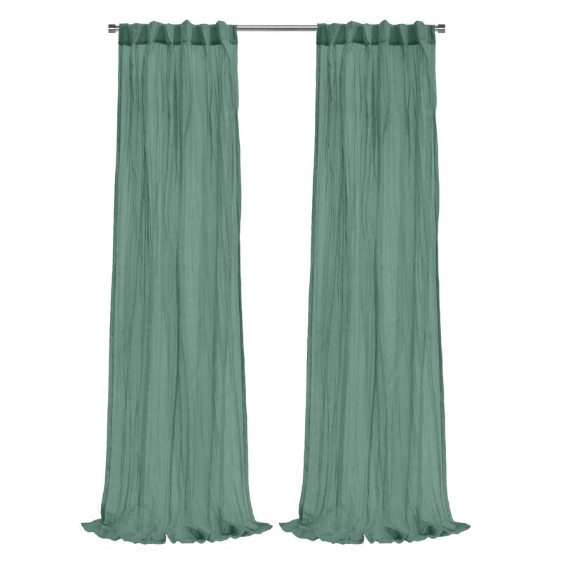 Paloma Sheer Dual Header Curtain Panel