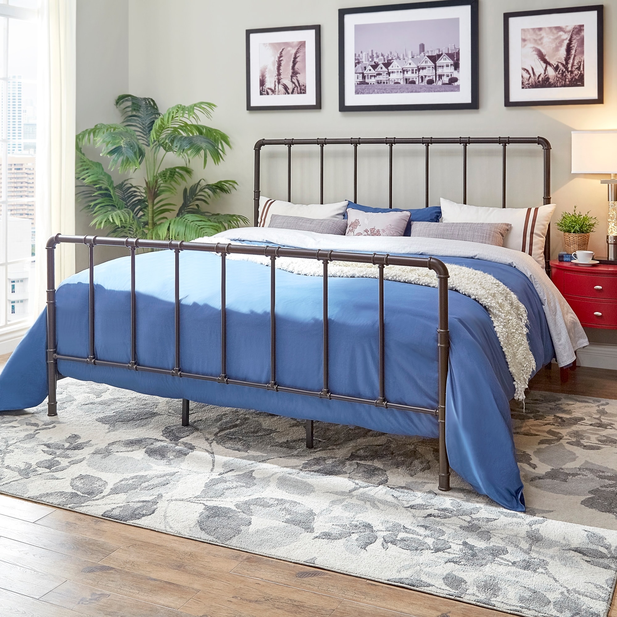 West Antique Industrial Iron Bed by iNSPIRE Q Classic - On Sale