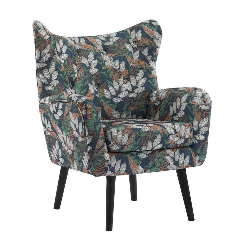 Alyssa Mid-century Upholstered Arm Chair by Christopher Knight Home - 30.25"D x 34.25"W x 39.75"H
