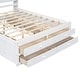 preview thumbnail 18 of 25, Wooden King Size Platform Bed with Storage Headboard, 8 Drawers