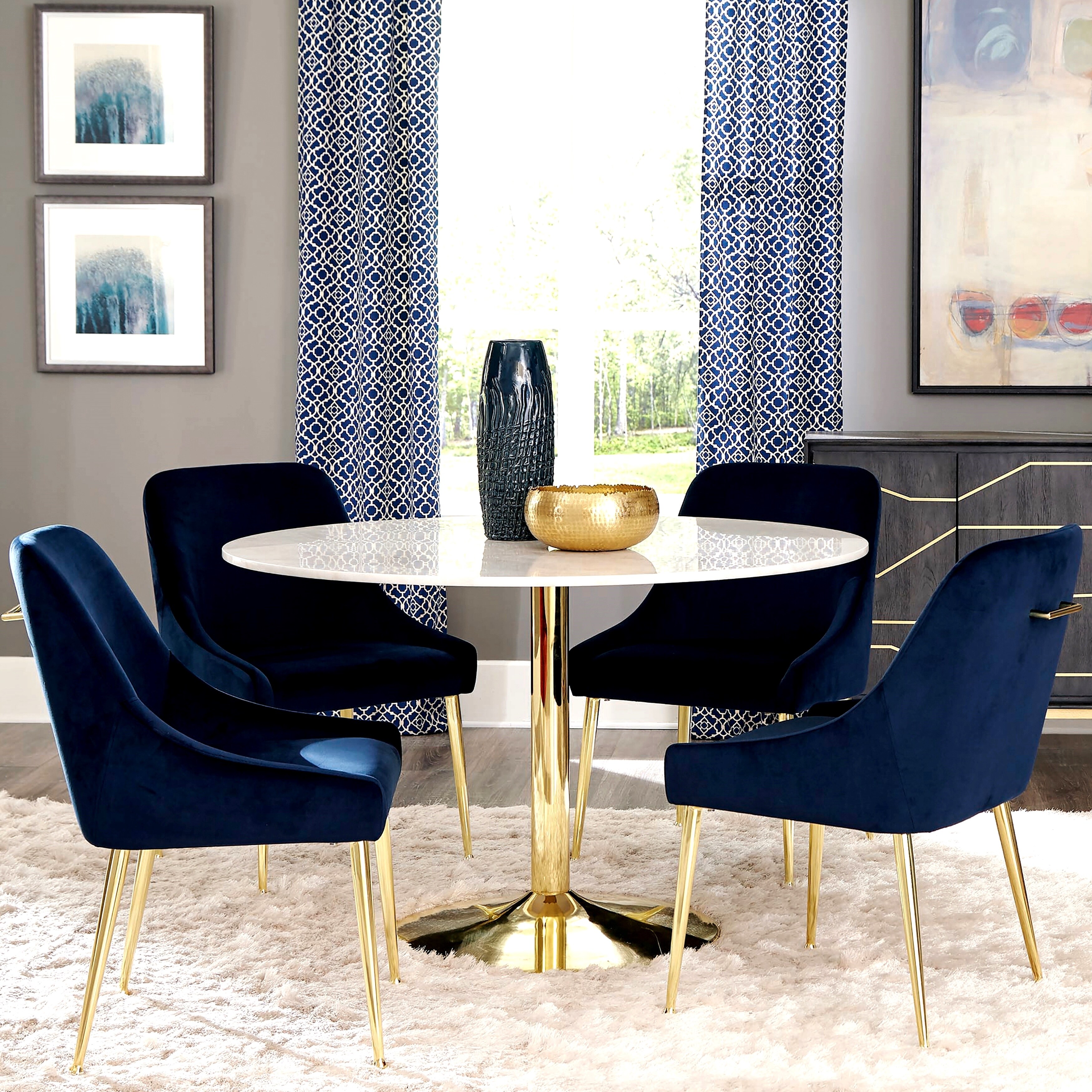 Brass dining 2025 room chairs