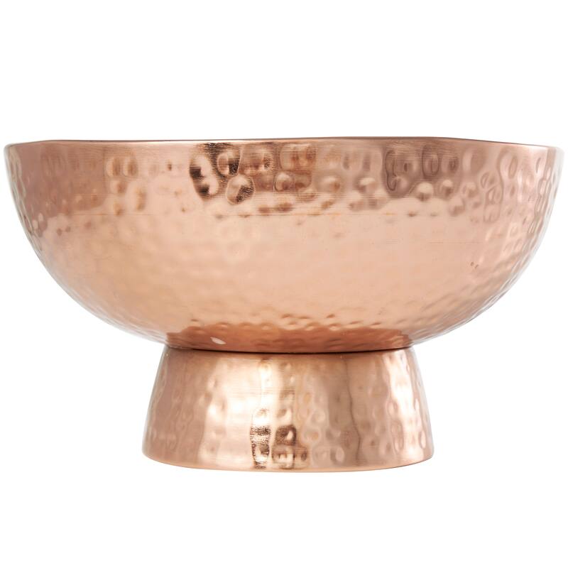 Gold or Copper or Silver Metal Scented Wide Hammered 70 oz 4 Wick Candle with White Wax