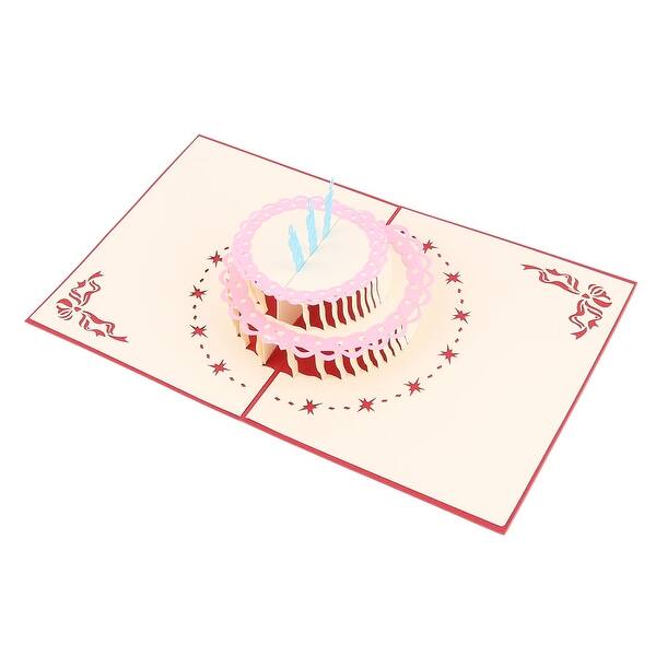 Shop Birthday Paper 3d Cake Design Decoration Present Celebrating