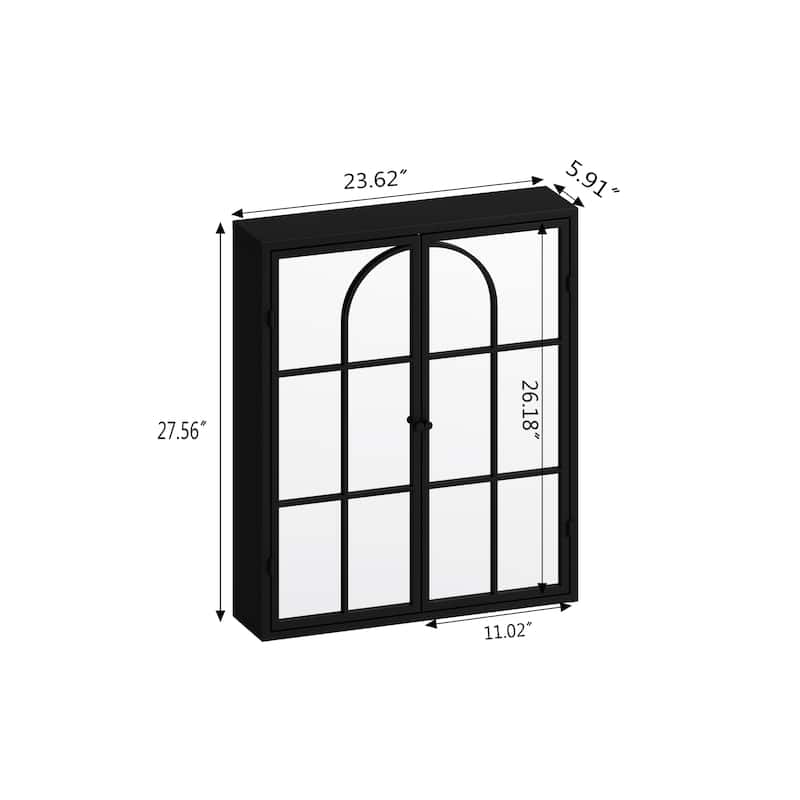 23.62 "Vintage Two Door Wall Cabinet