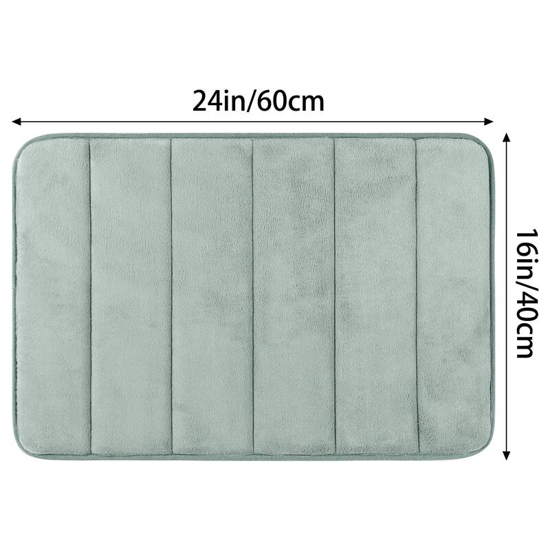 Non Slip Bathroom Rug Thick Soft Bathroom Mat Quick Dry Anti Skid Bath Rugs Absorbent Machine Washable