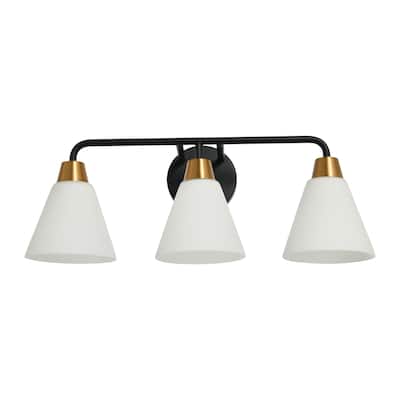 Robert Stevenson Lighting Brody - Metal and Frosted Glass Vanity Light