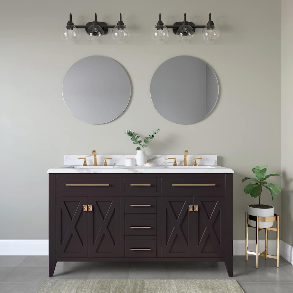 929 Lighting 3 Light Bathroom Vanity Fixture in Matte Black with Clear Glass Shades - Matte Black