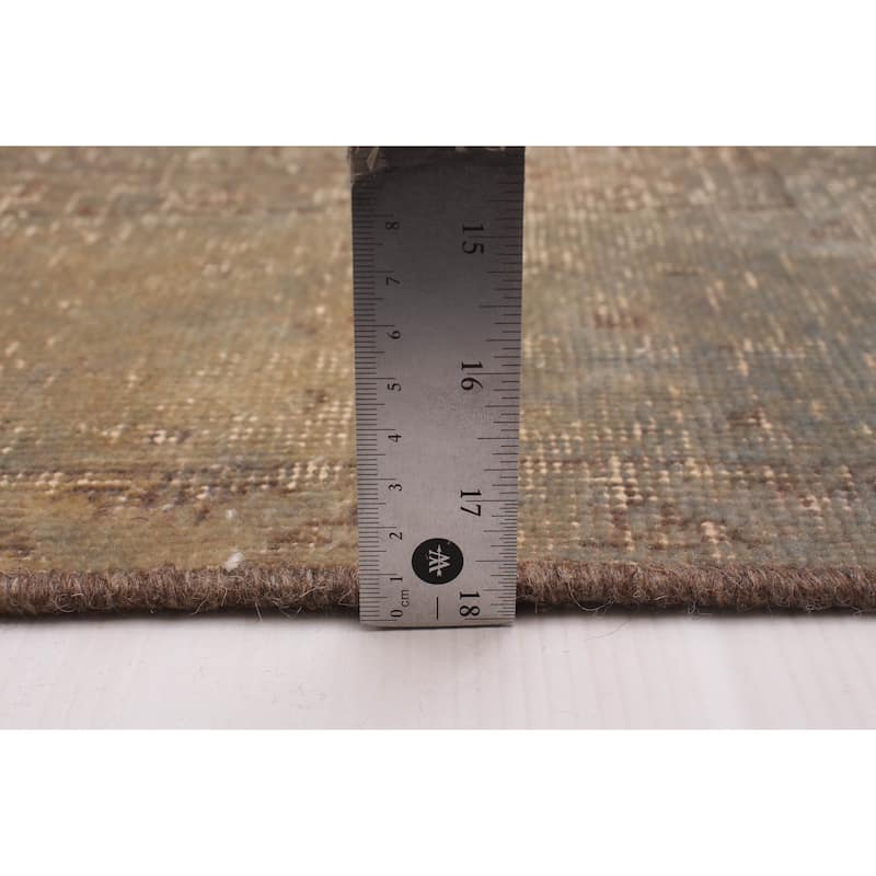 ECARPETGALLERY Hand-knotted Color Transition Taupe Wool Rug - 7'8 x 11'7