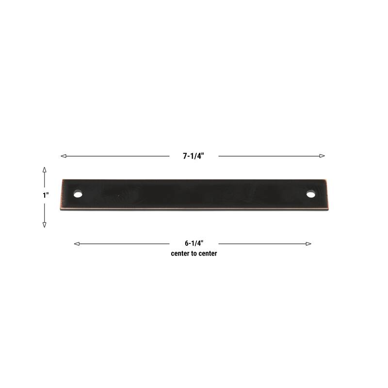 GlideRite 7-1/4 in. Squared Backplate 6-5/16 in. Center to Center, 7342-160