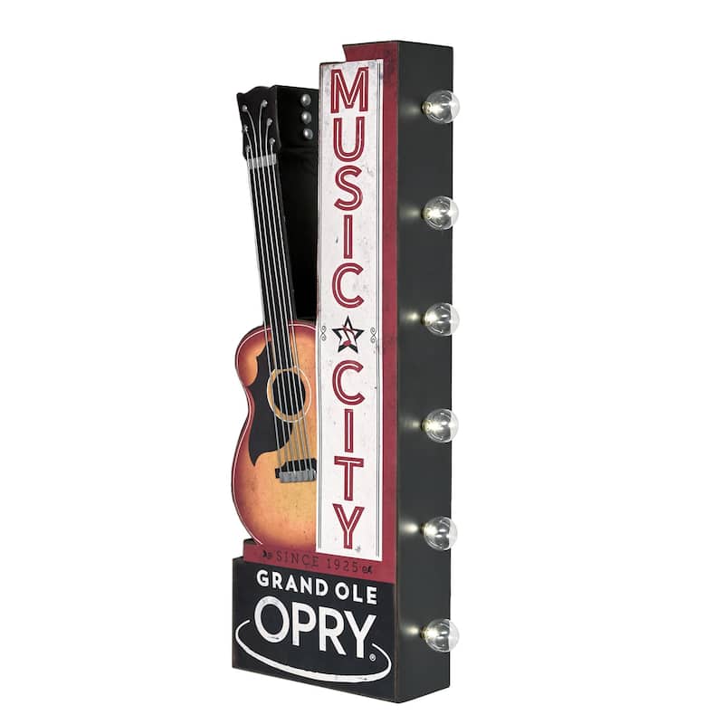 American Art Decor Grand Ole Opry LED Marquee Sign - 12.4" x 4.3" x 30.1" - Multi