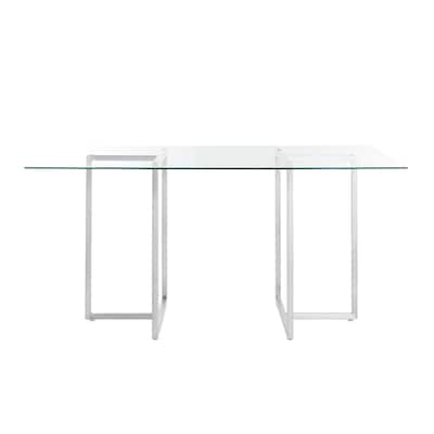 Legend 29x48-Inch Rectangular Dining Table with Stainless Steel Base