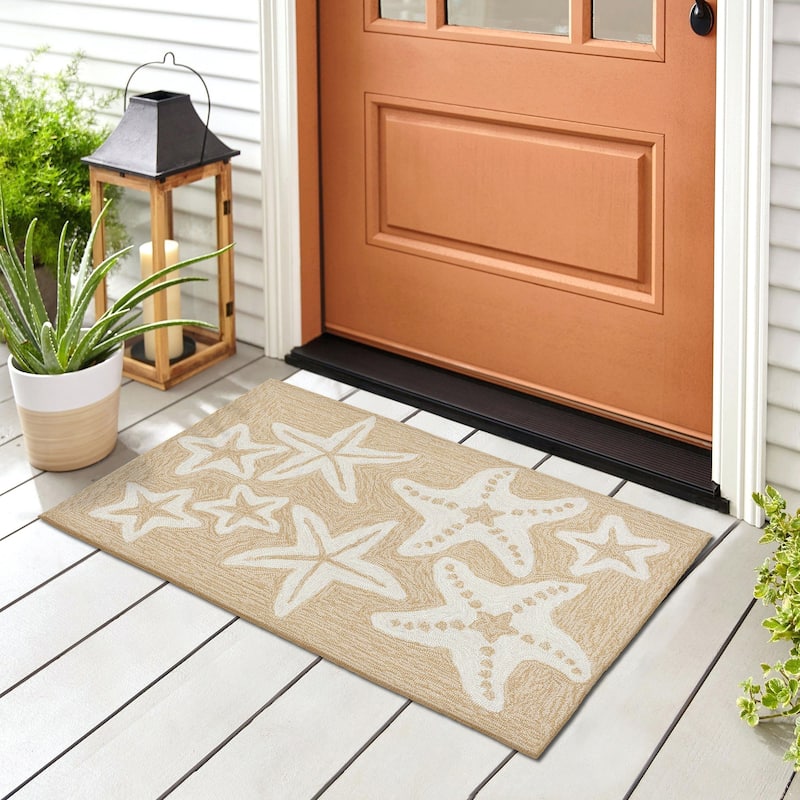 Liora Manne Capri Starfish Indoor/Outdoor Rug