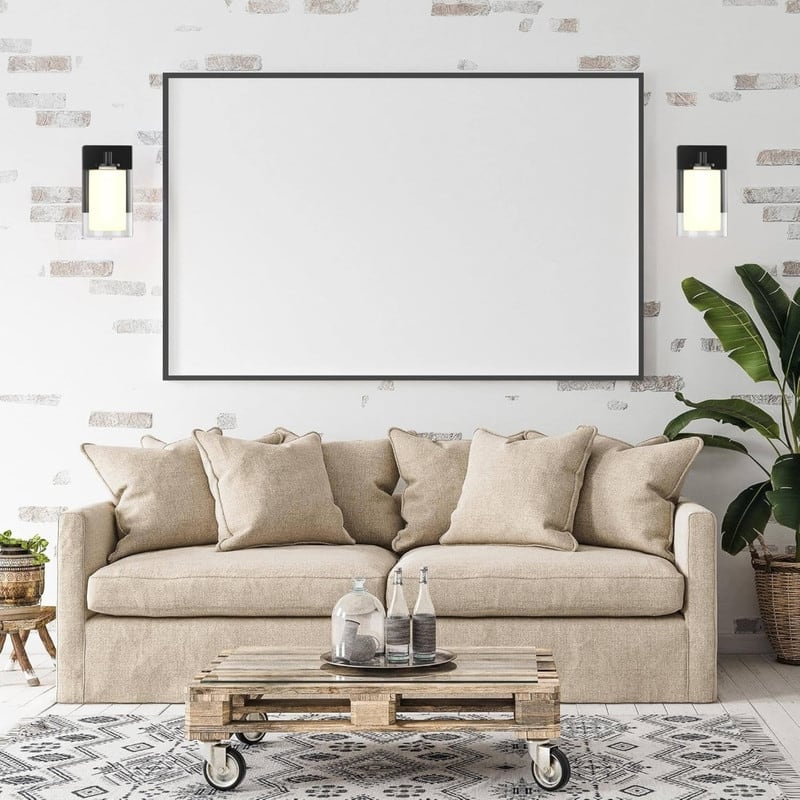 E26 Wall sconces black bedroom wall lighting glass wall lighting