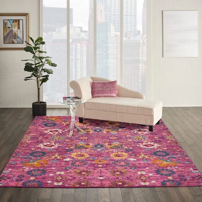 Nourison Passion Boho French Country Floral Area Rug.
