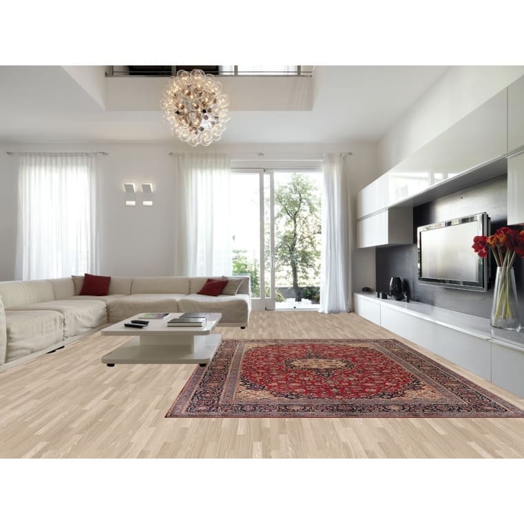 Traditional Kashmar Vintage Persian Area Rug Hand-Knotted Wool Carpet - 9'6" x 12'11"