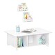 preview thumbnail 2 of 5, Book Nook White MDF Multi-Cubby Storage Activity Table Including 10 inch Bookshelves - Set of 2
