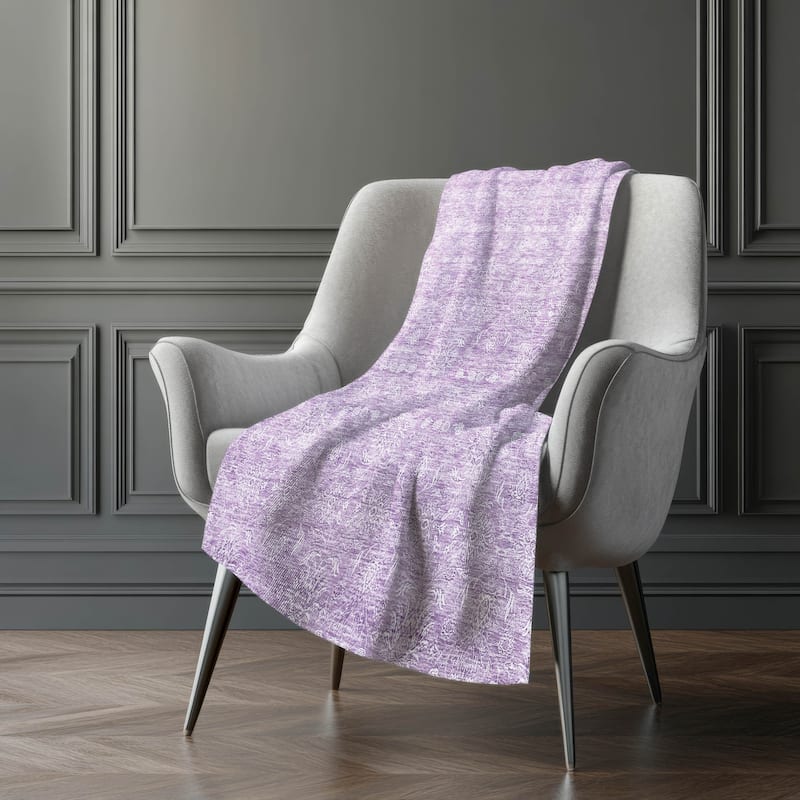 Premium Machine Washable Classic Traditional Sherpa Throw Blanket