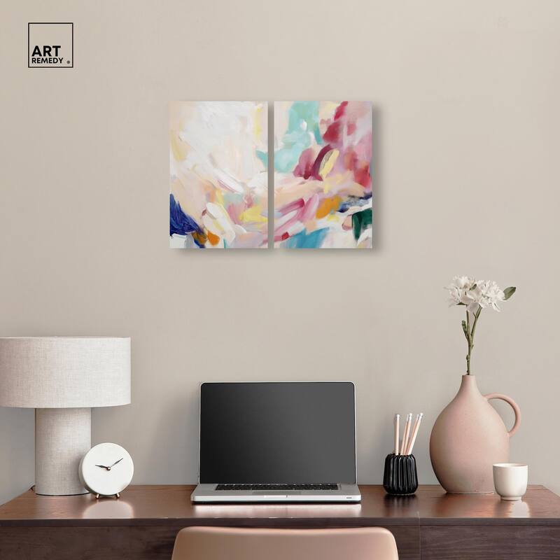 Unbridled Spirit I Canvas Set of 2 by Art Remedy, Gallery Wrapped