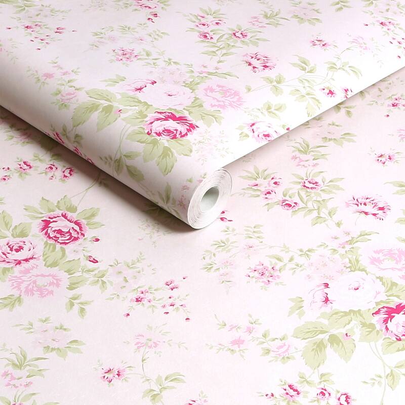 Shabby Chic by Rachel Ashwell Wild Flower Pink Wallpaper