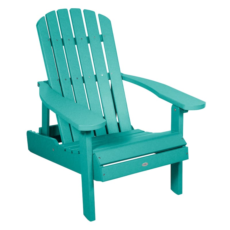 BAHIA VERDE OUTDOORS Cape Folding and Reclining Adirondack Chair - Seaglass Blue