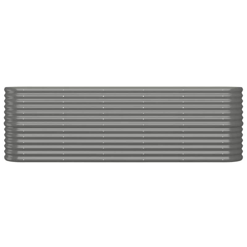vidaXL Garden Raised Bed Patio Outdoor Raised Planter Box Powder-coated Steel