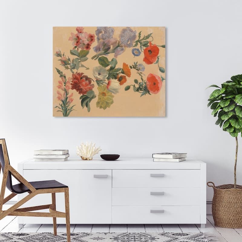 Wynwood Studio Canvas Floral and Botanical Studies of Summer Flowers Wall Art Canvas Print - 36 x 30