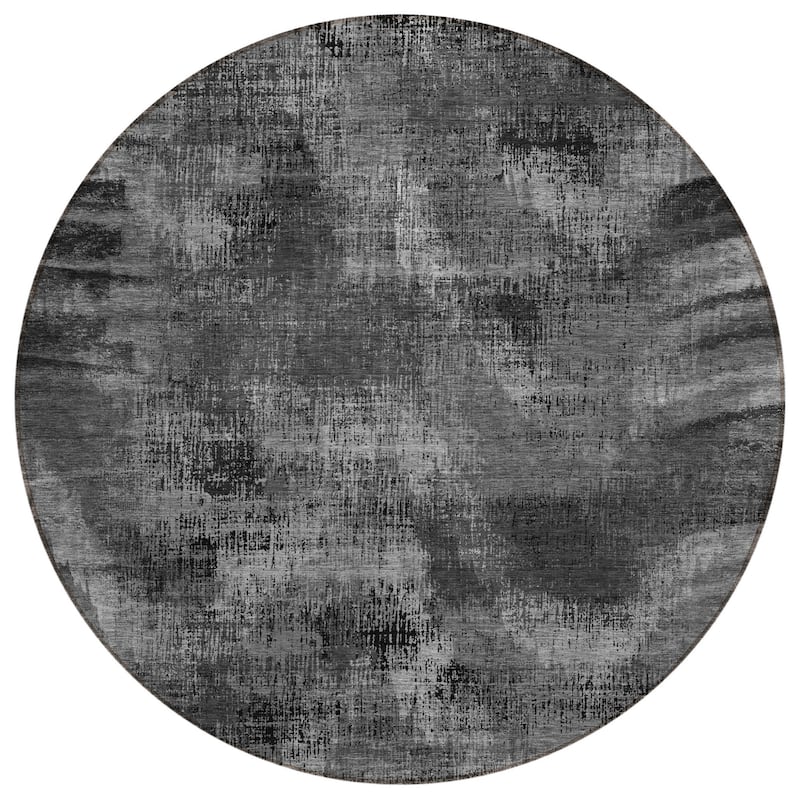 HomeRoots Abstract Transitional Rectangle Outdoor Rug