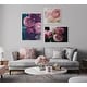 preview thumbnail 7 of 31, Sylvie Pink Flower Bouquet Framed Canvas Wall Art, Gold 18 x 24