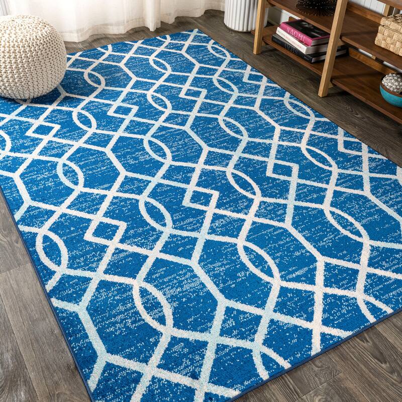 JONATHAN Y Moroccan Ogee Fretwork Area Rug
