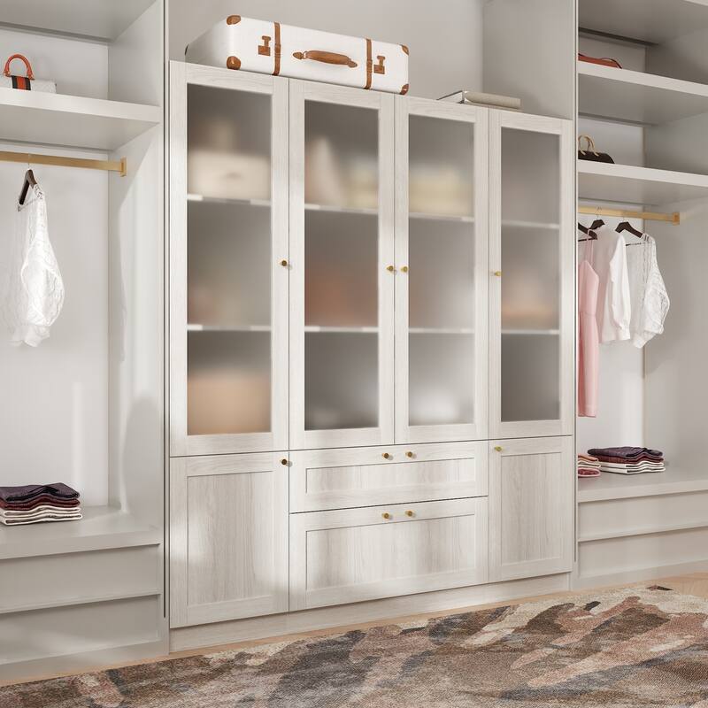 Elegant White Modular Bookcase: Stylish and Flexible Storage Solution for Your Home