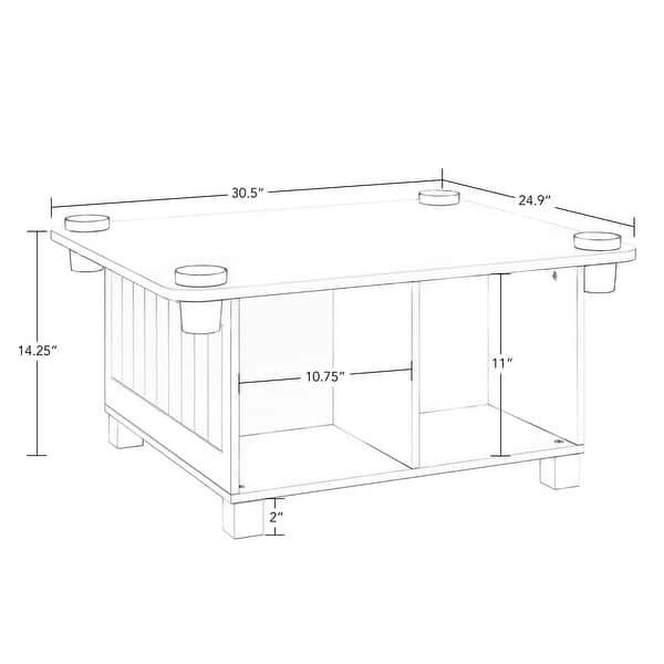 RiverRidge Kids Desk and Art Activity Table with 4 Storage Cubbies and 4 Removable Storage Cups - White
