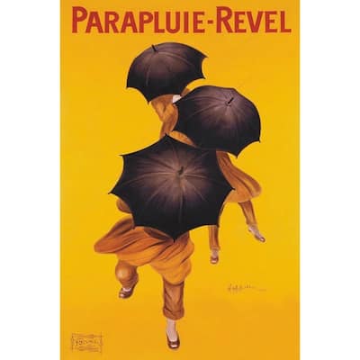 Cappiello Parapluie Revel 1922 Vintage Art Poster - 24 x 36 Inch