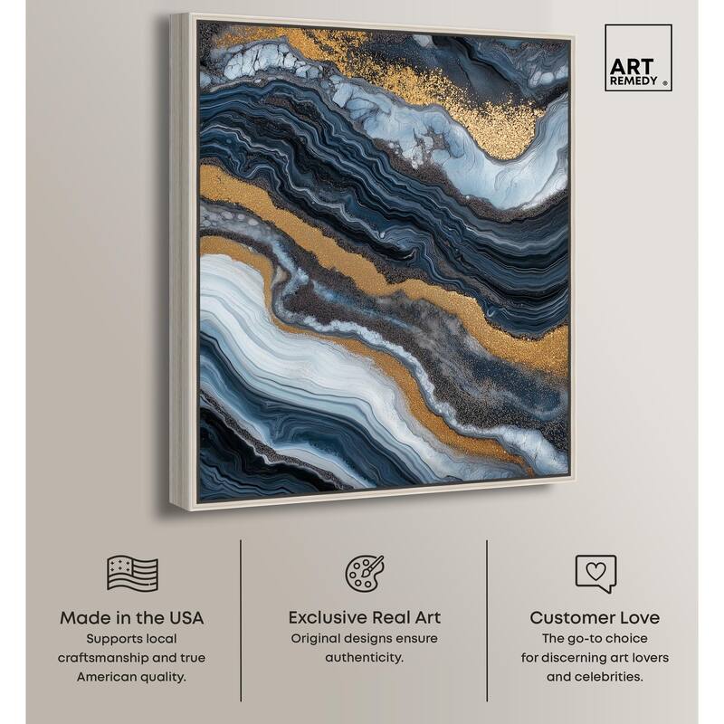 Acrylic Flow I Canvas by Art Remedy